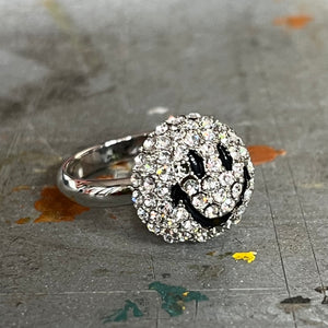 Smiley Ring Silver