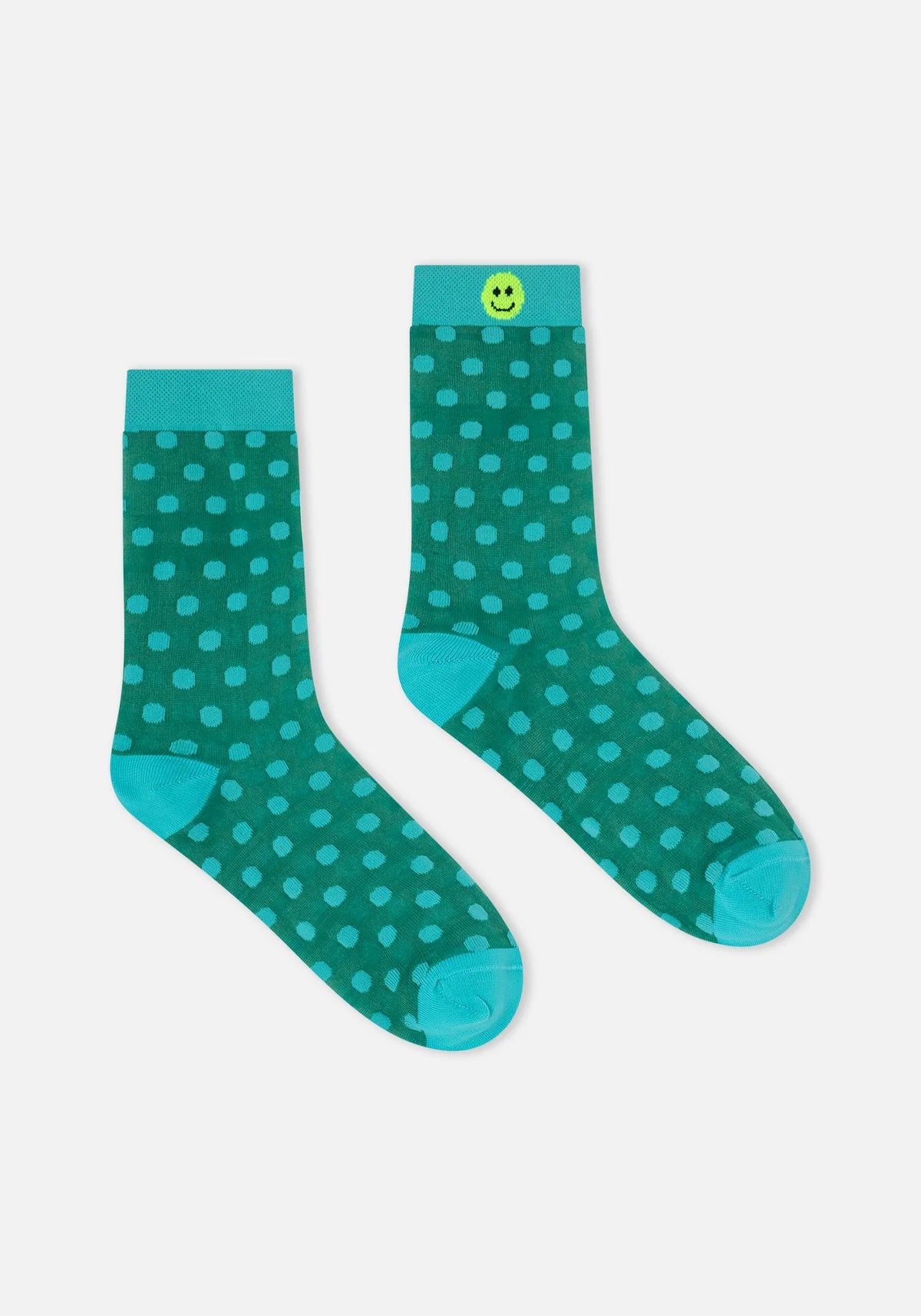 Green Polkadot Socks