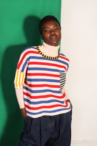 Winston Knit Tee Multi Stripe- Last One (one size)