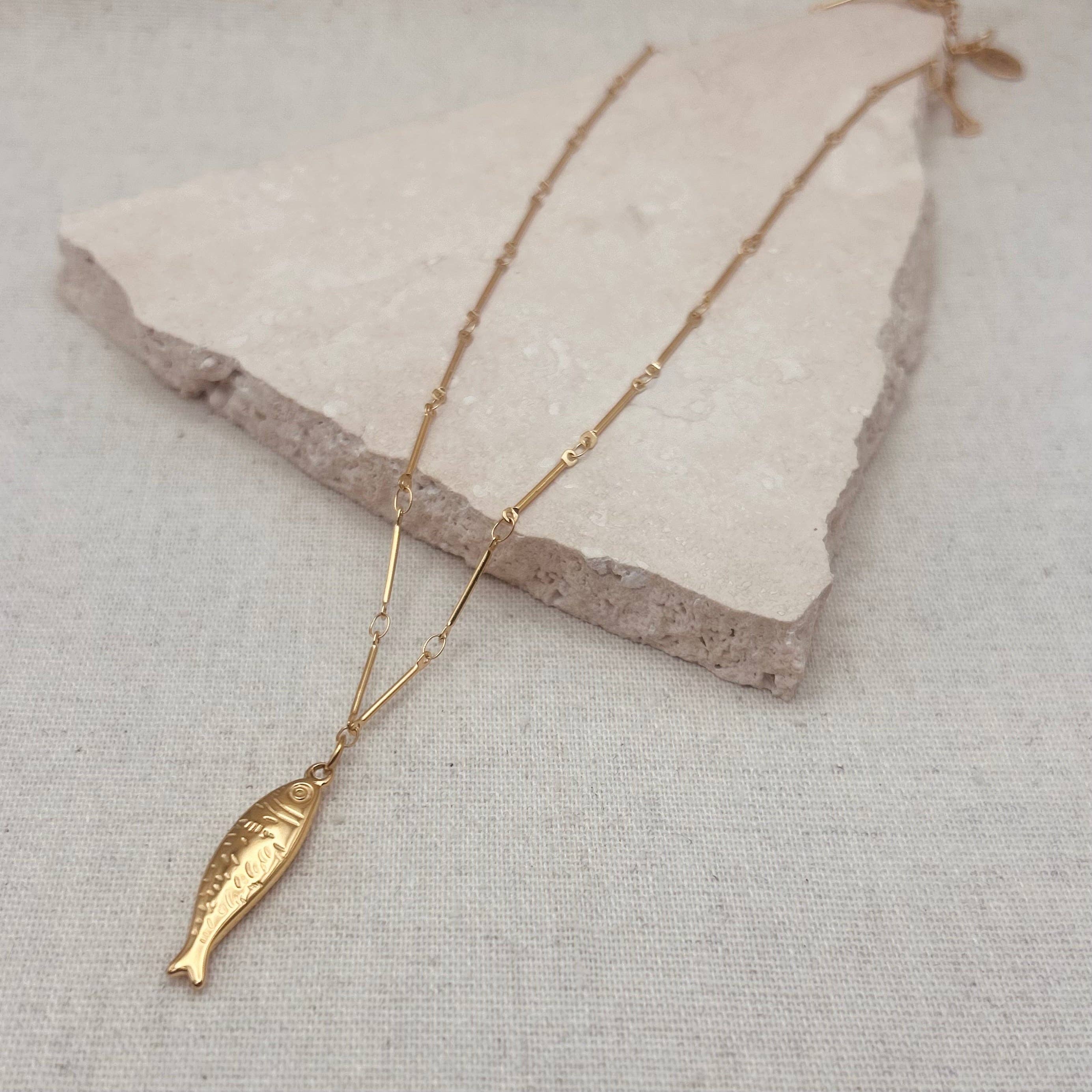 Everyday Gold Fish Pendant Necklace