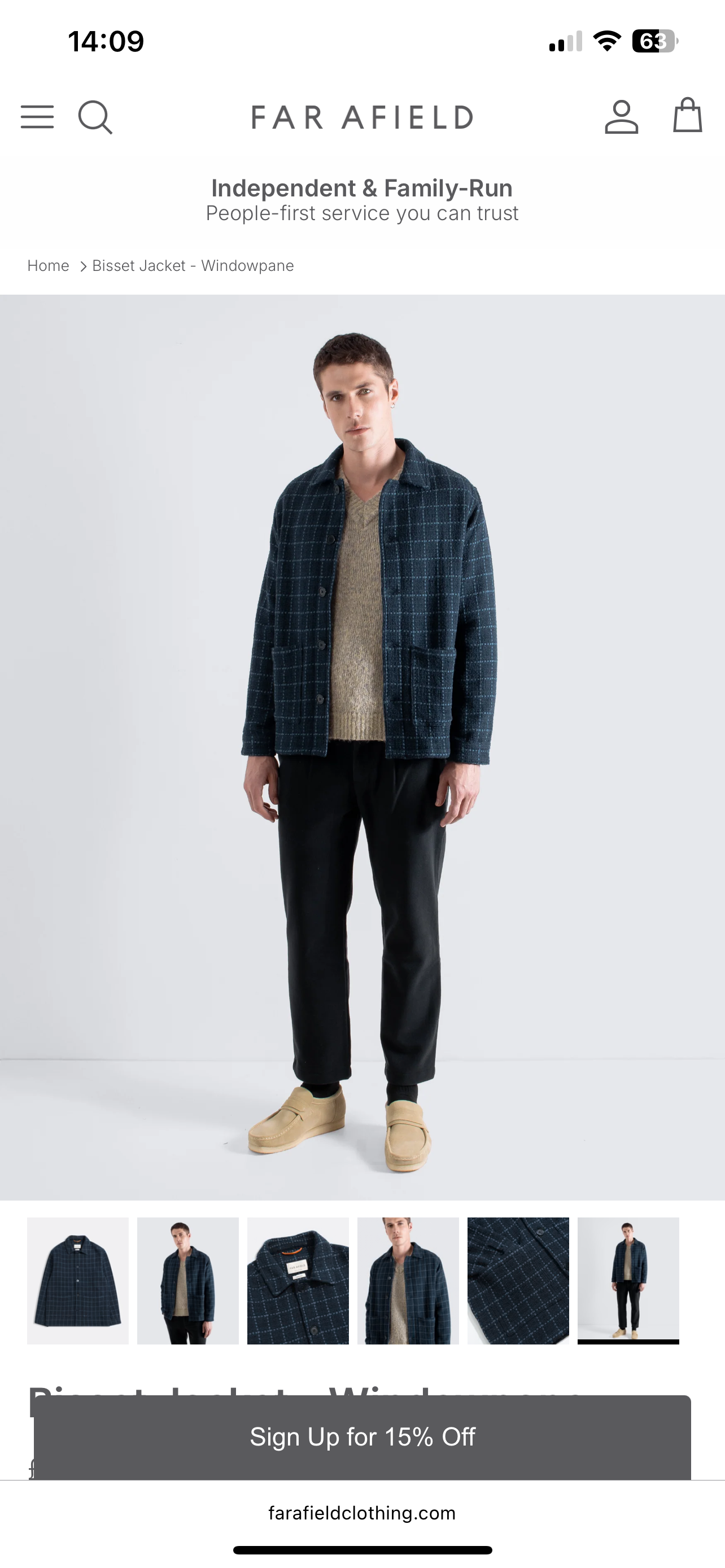 Bisset Windowpane Jacket