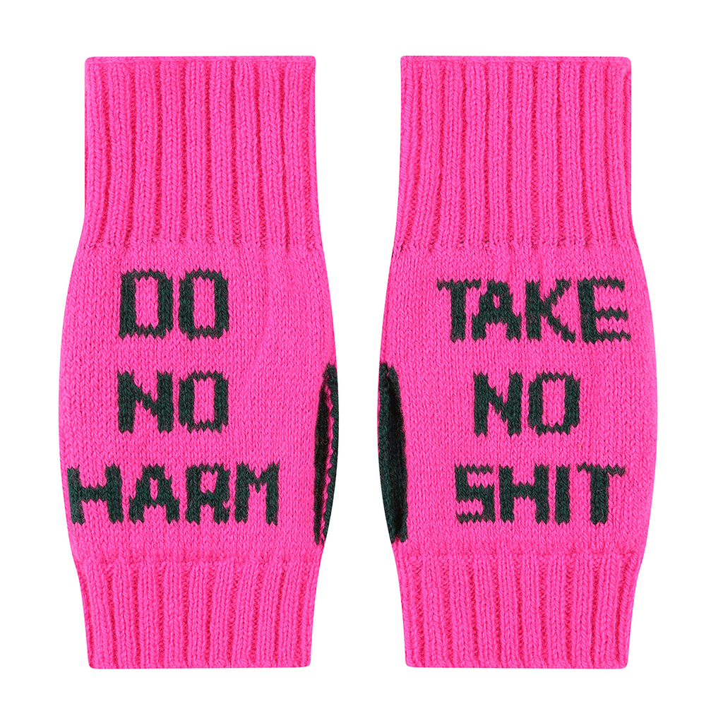 Do No Harm Take No Shit Wrist Warmers