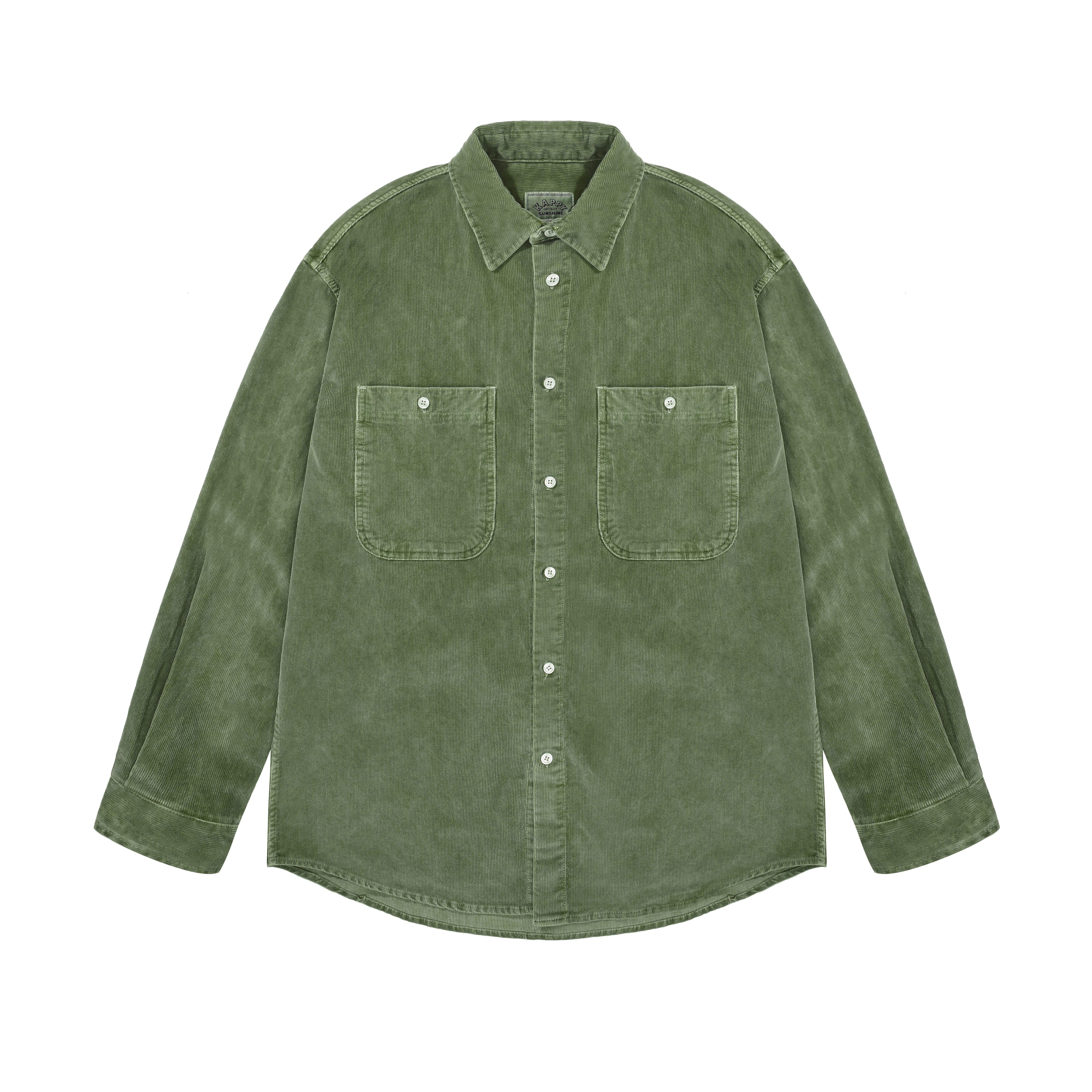 Green Pigment Corduroy Shirt