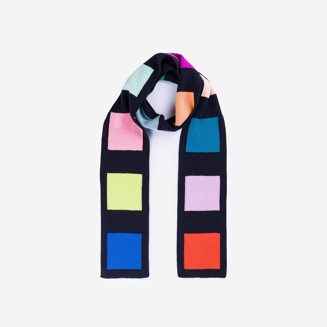 Swatch Skinny Scarf: Black