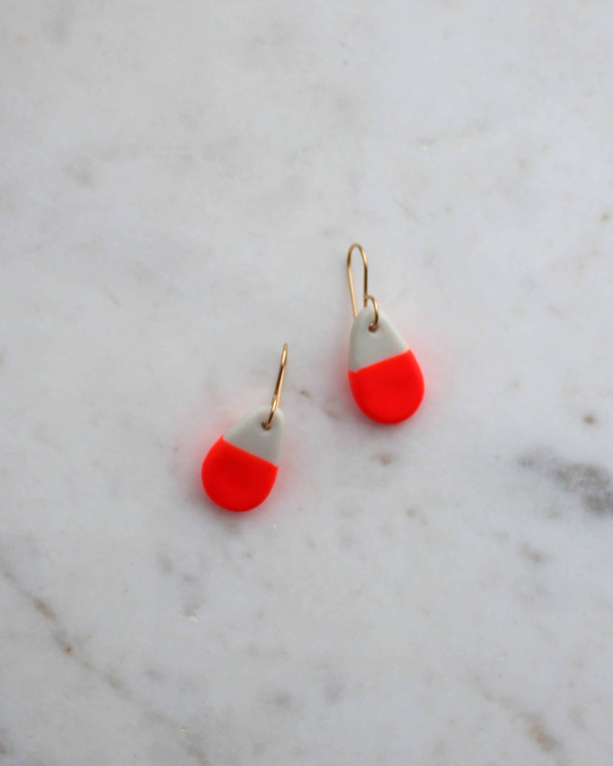 Peekay Neon & White Porcelain Earrings