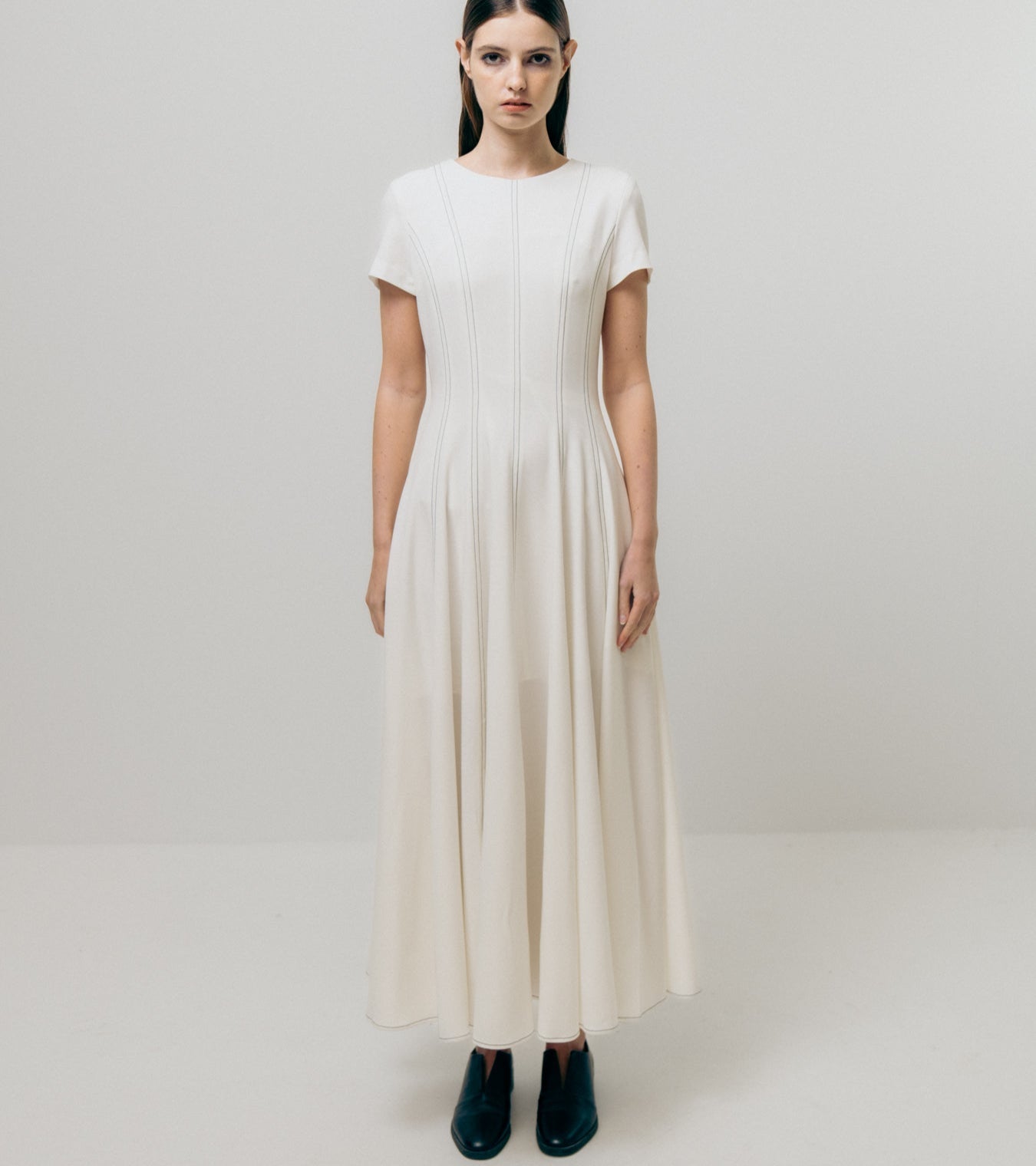 White Panel Dress