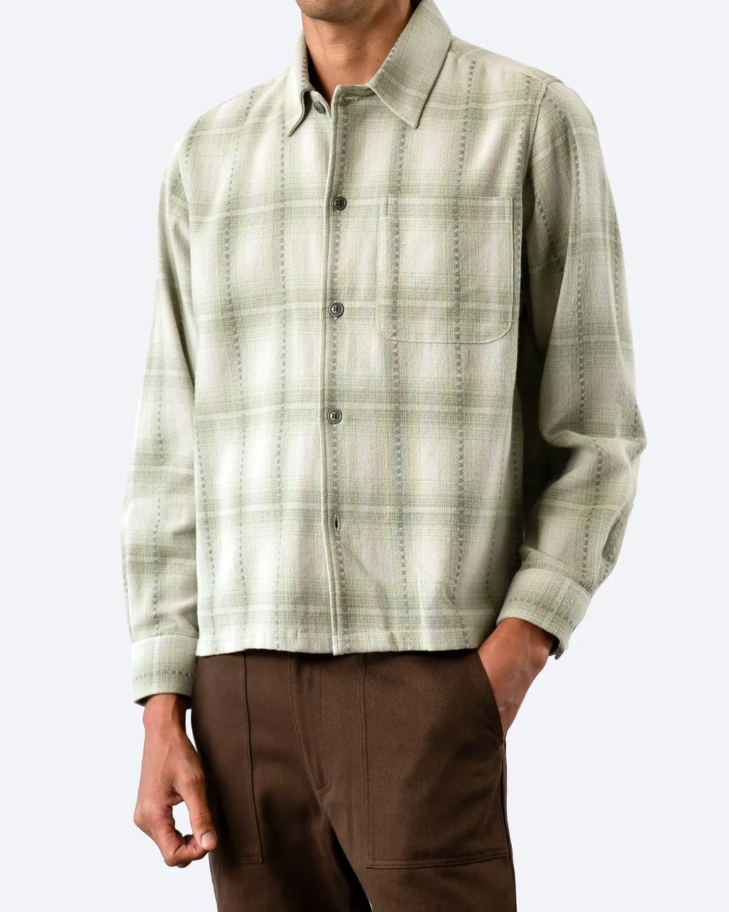 Green Kali Check Busey Shirt
