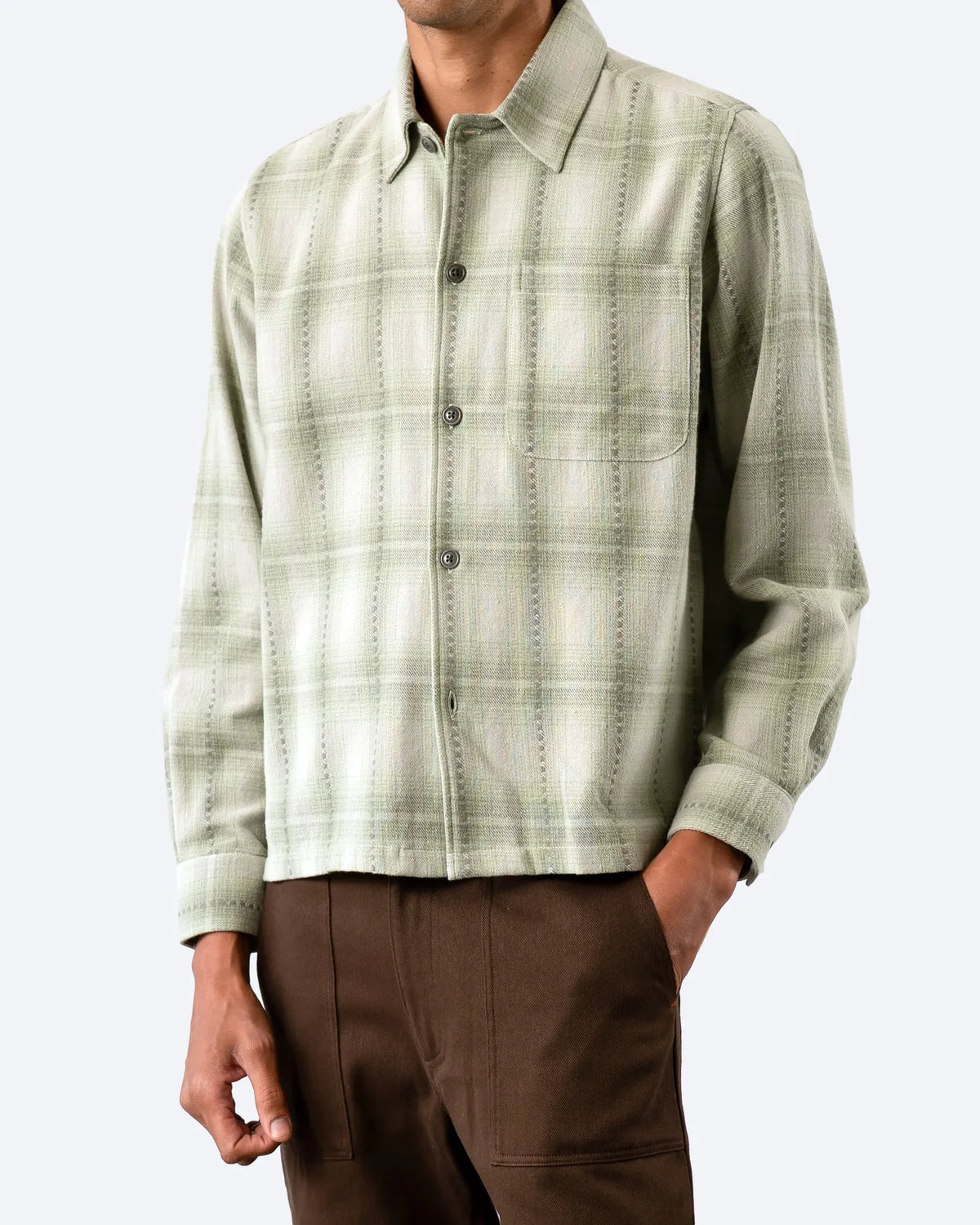 Green Kali Check Busey Shirt