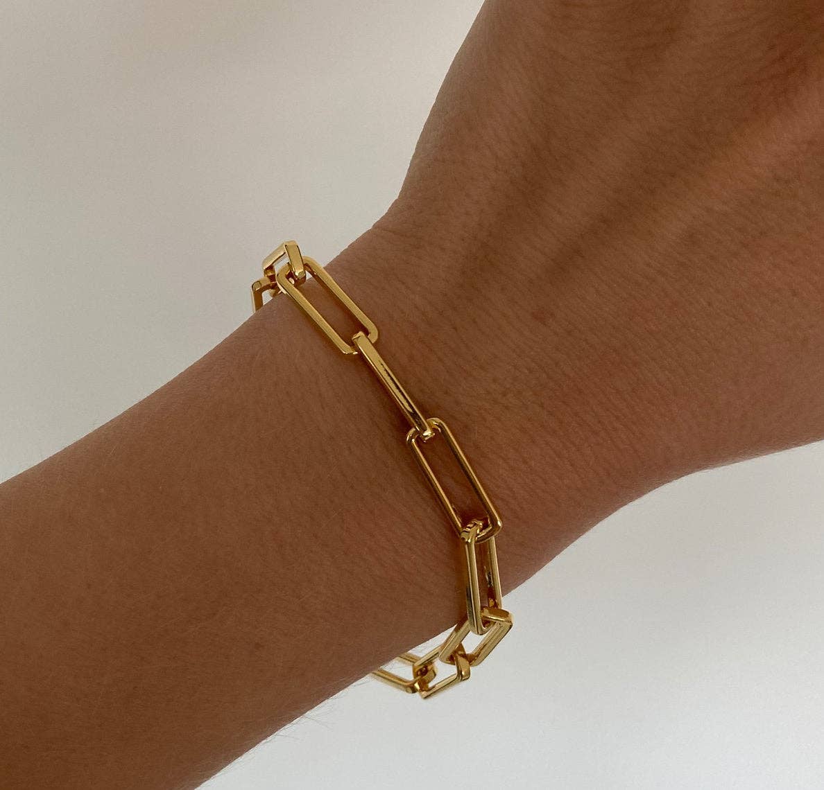 Gold Link Chain Bracelet