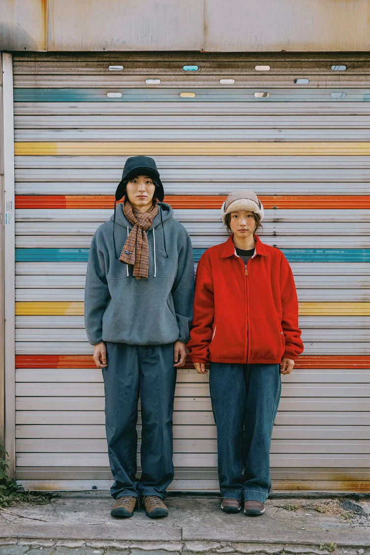 Red Fleece Bomber Jacket