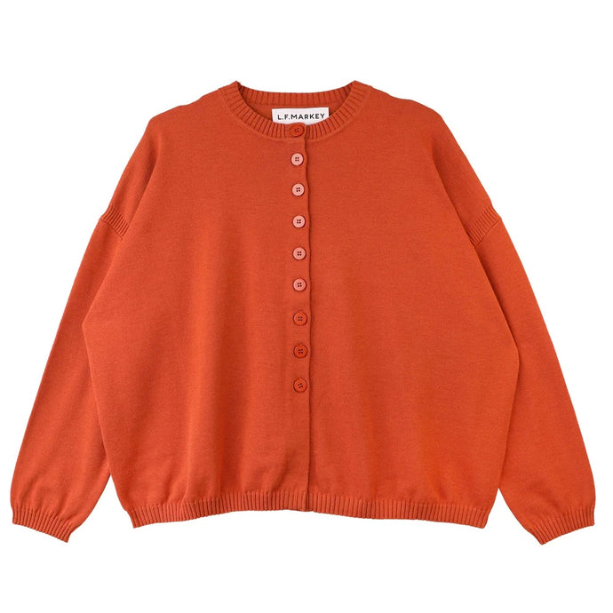 Eno Knit Burnt Orange Cardigan - Last One (size Medium)