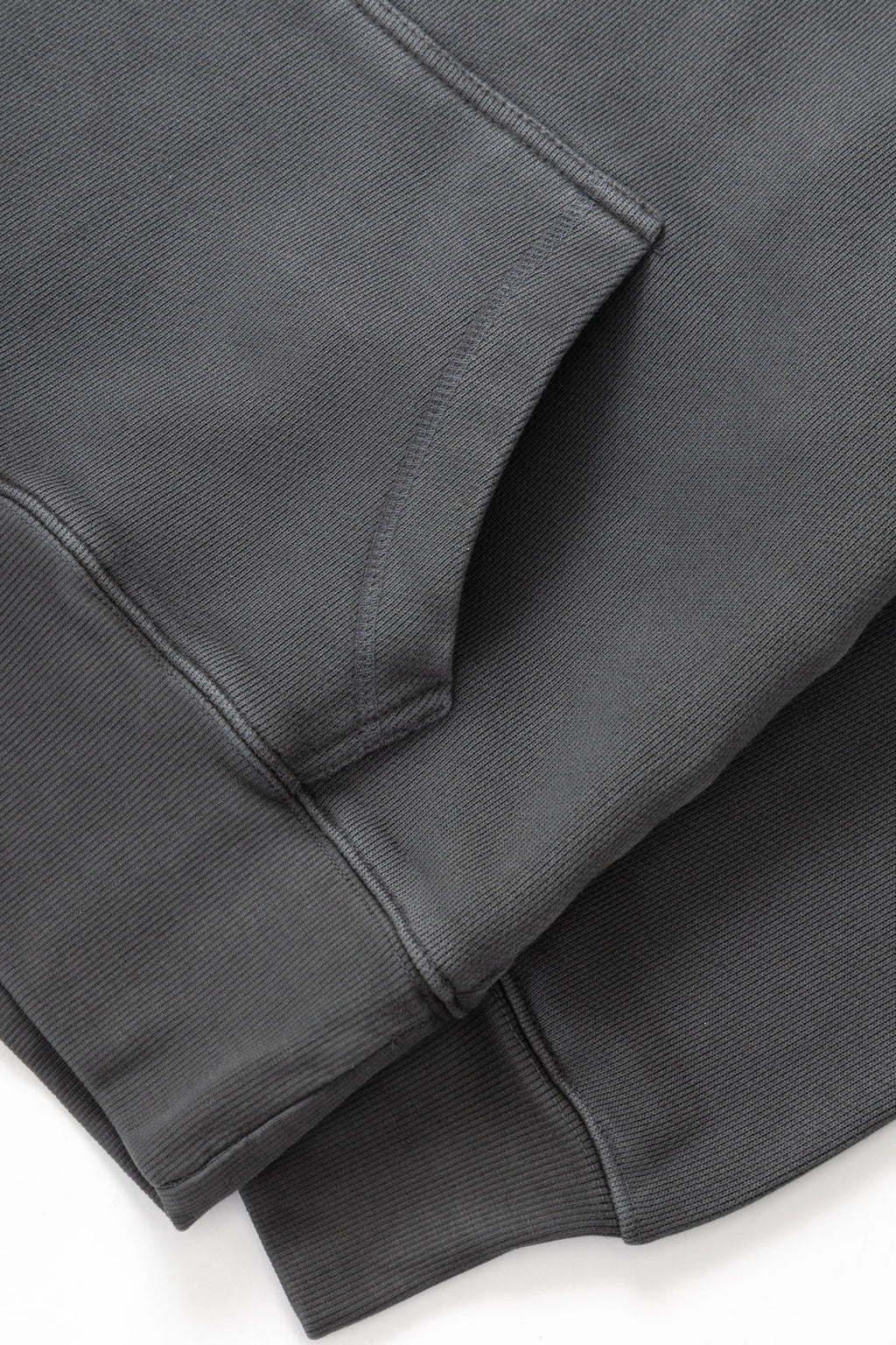 Washed Black Loopback Hoodie