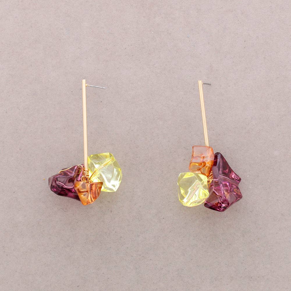 Dangling Earrings Yellow