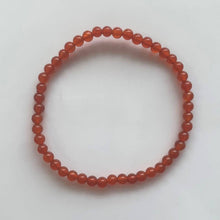 Dainty Carnelian Bead Bracelet for Happiness, Joy and Vitality