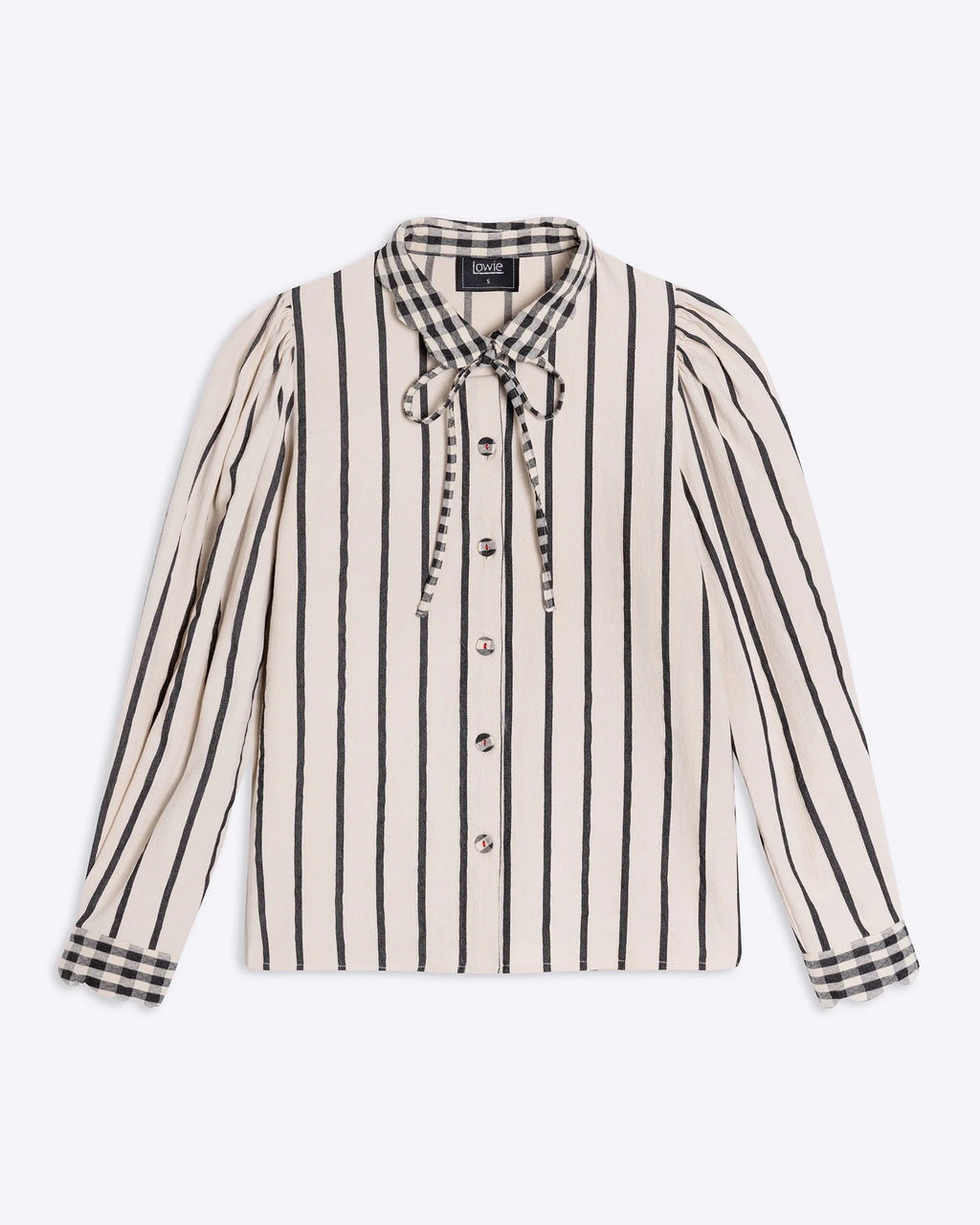 Stripe Scallop Blouse
