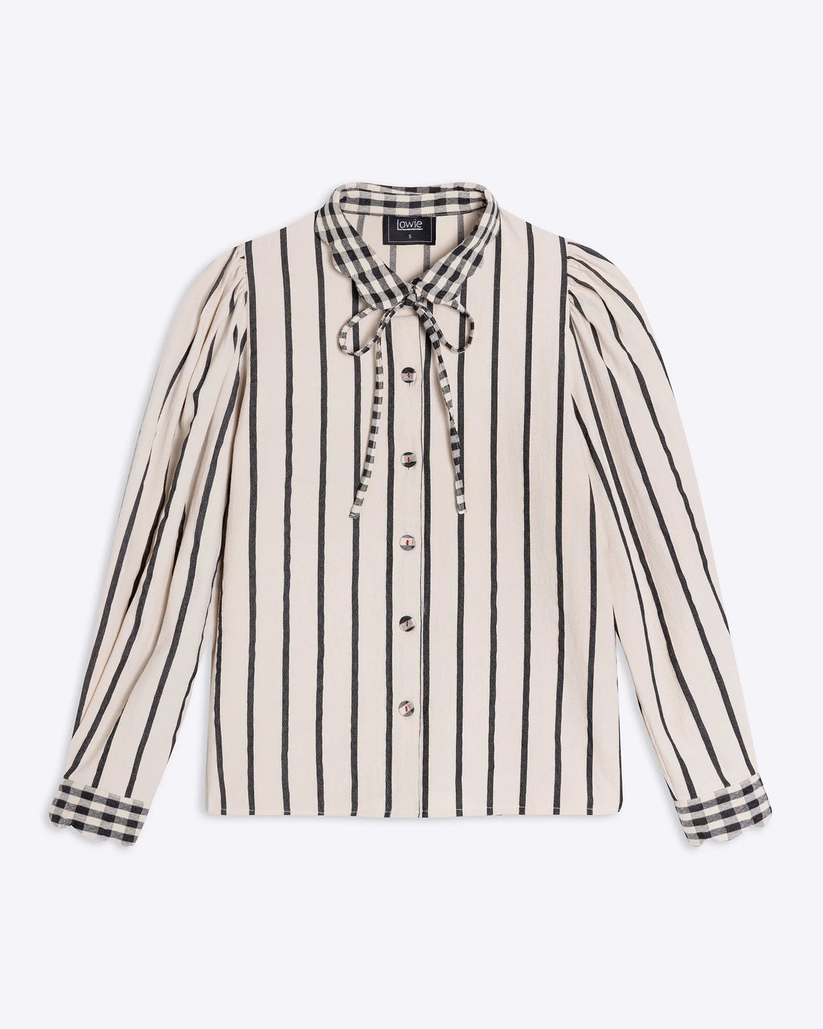 Stripe Scallop Blouse