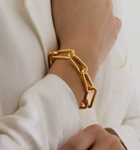 Chunky Organic Link Gold Bracelet