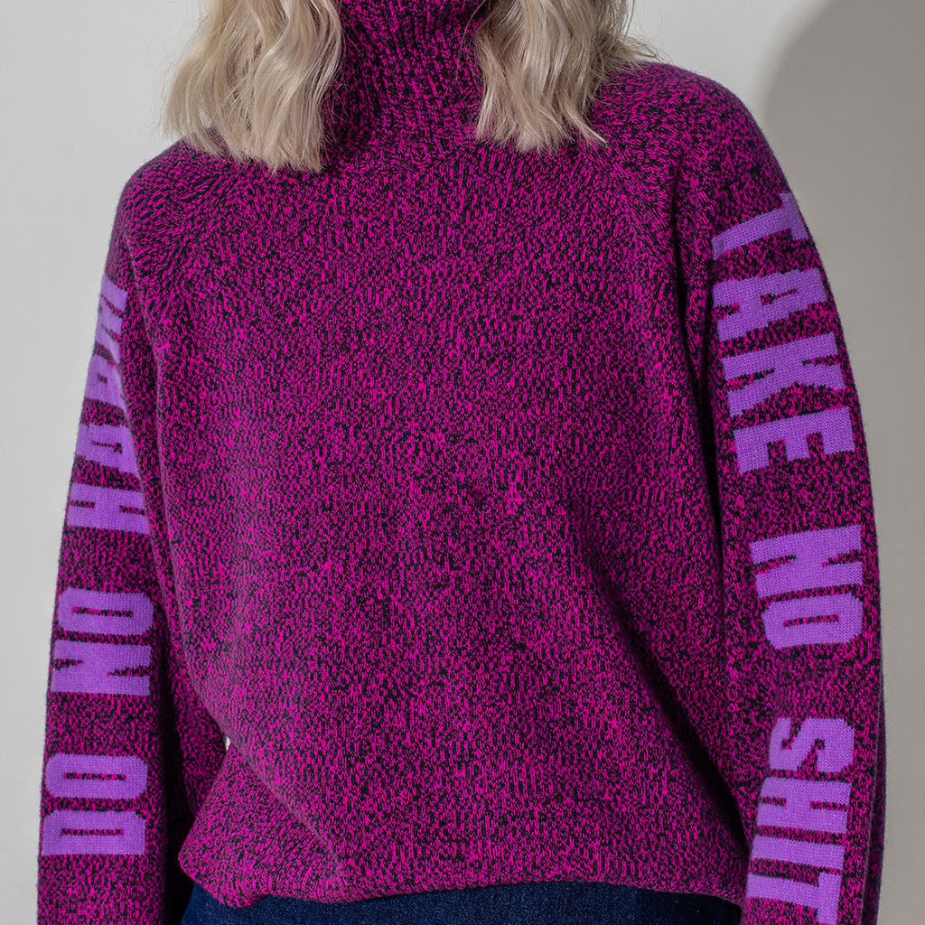 Do No Harm Take No Shit Merino Funnel Jumper