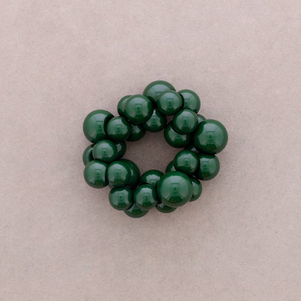 Green Resin Bead Bracelet