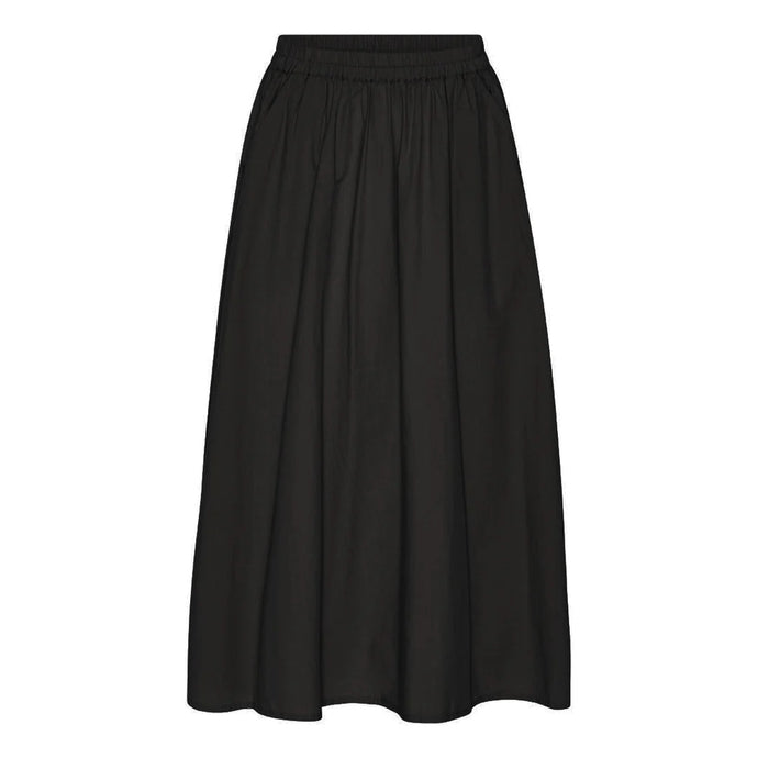 Black Cotton Skirt