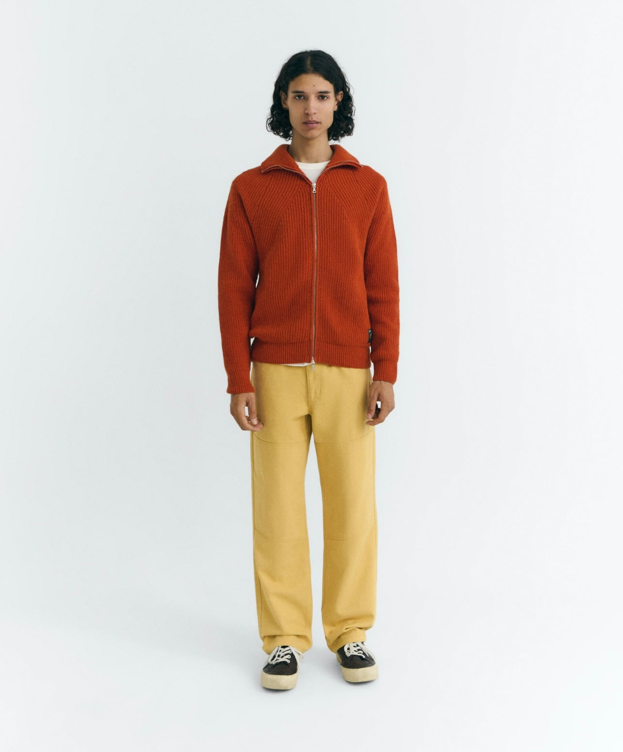Apricot Knitted Sweater
