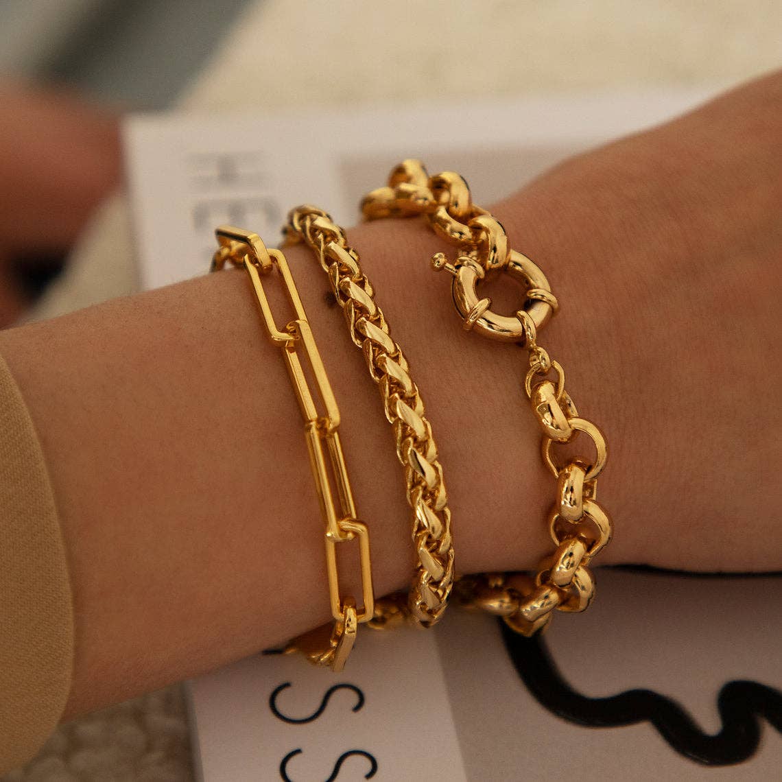 Gold Link Chain Bracelet