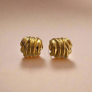 Chunky Gold Curve Earrings