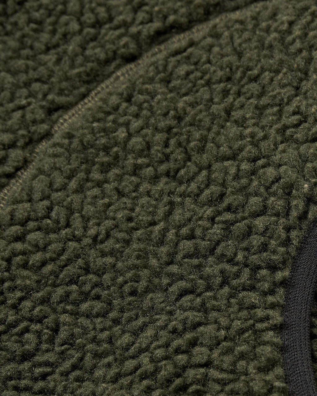 Army Green Pile Waistcoat