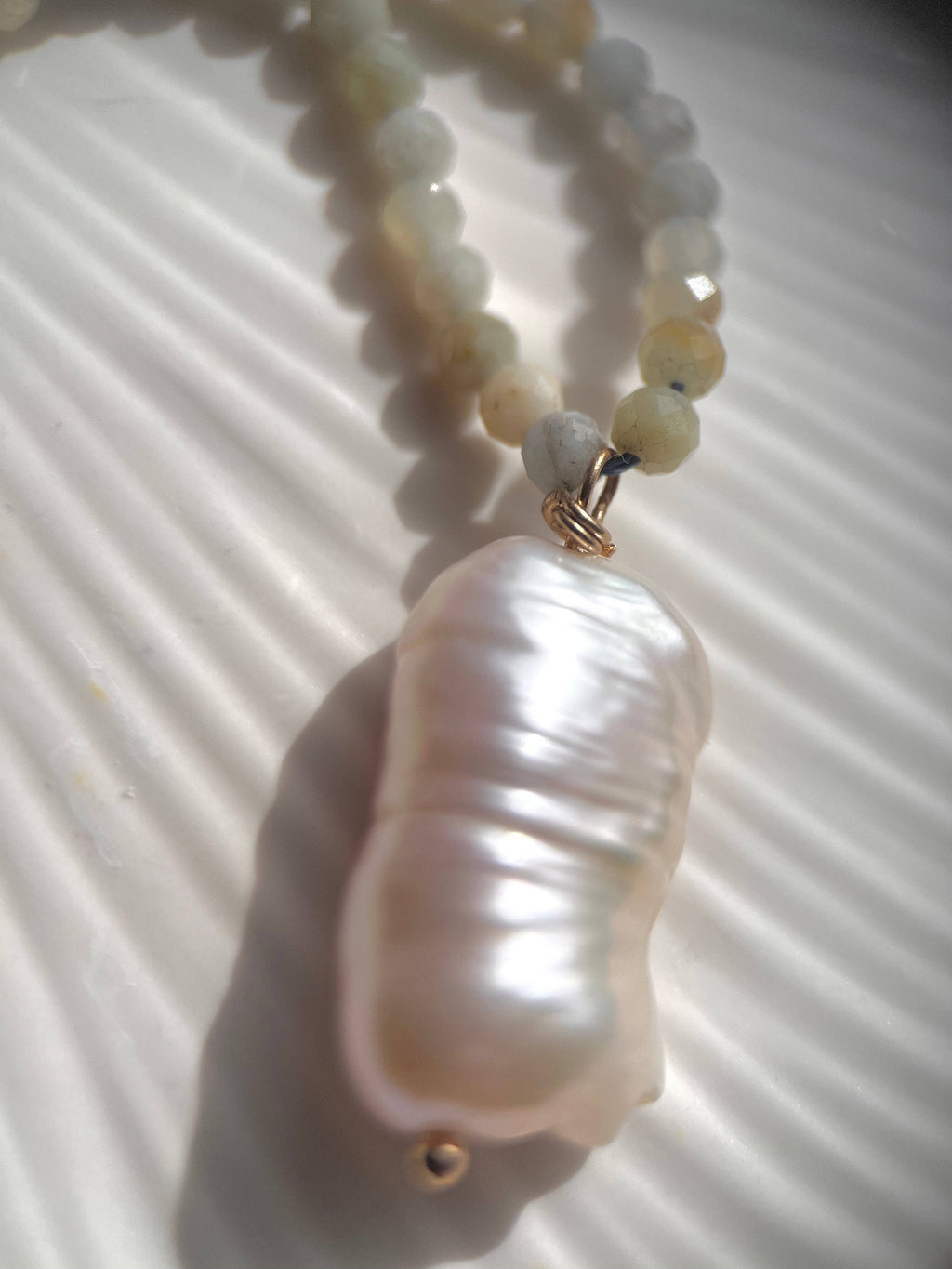 Baroque Pearl Beaded Necklace