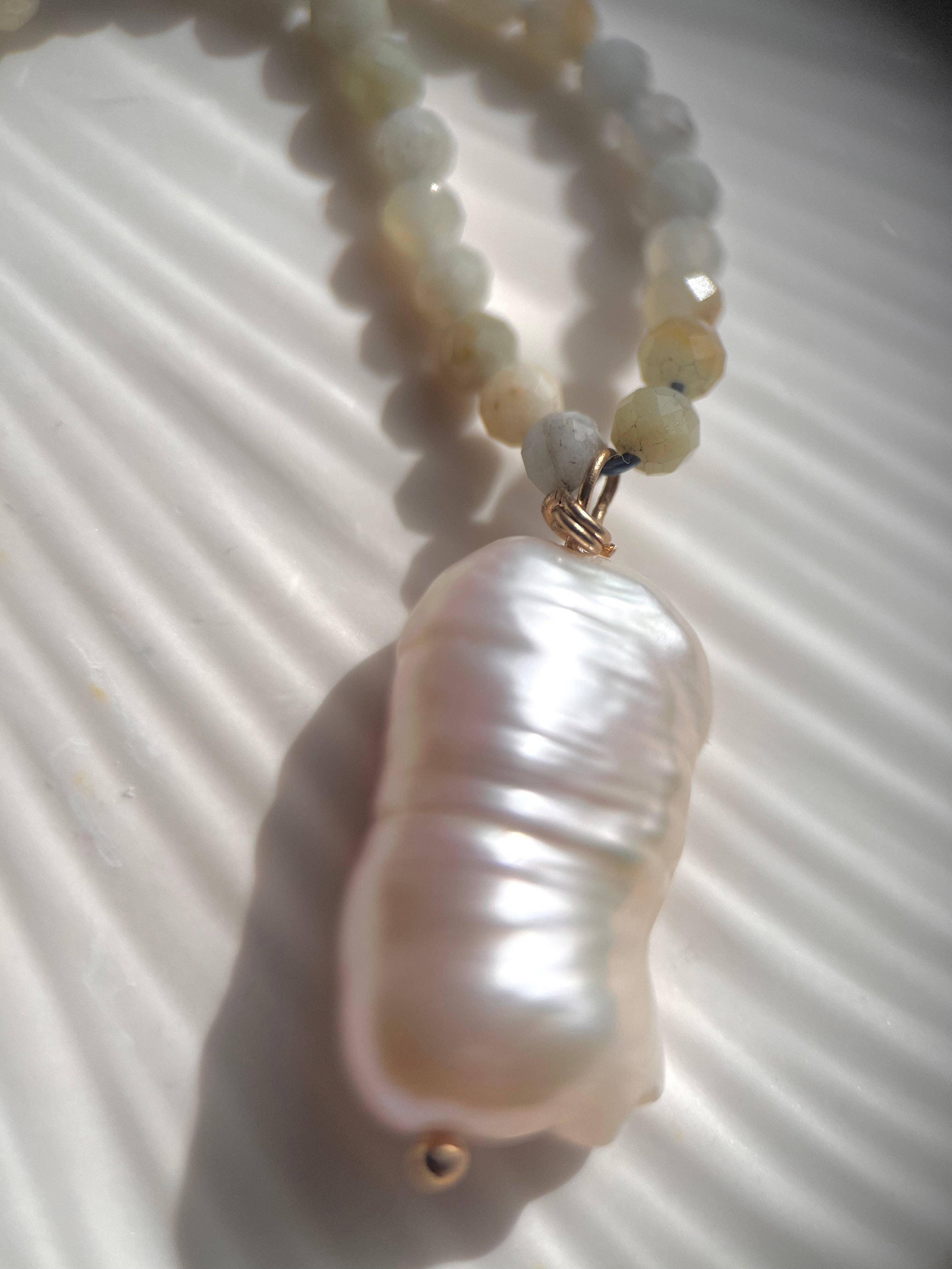 Baroque Pearl Beaded Necklace