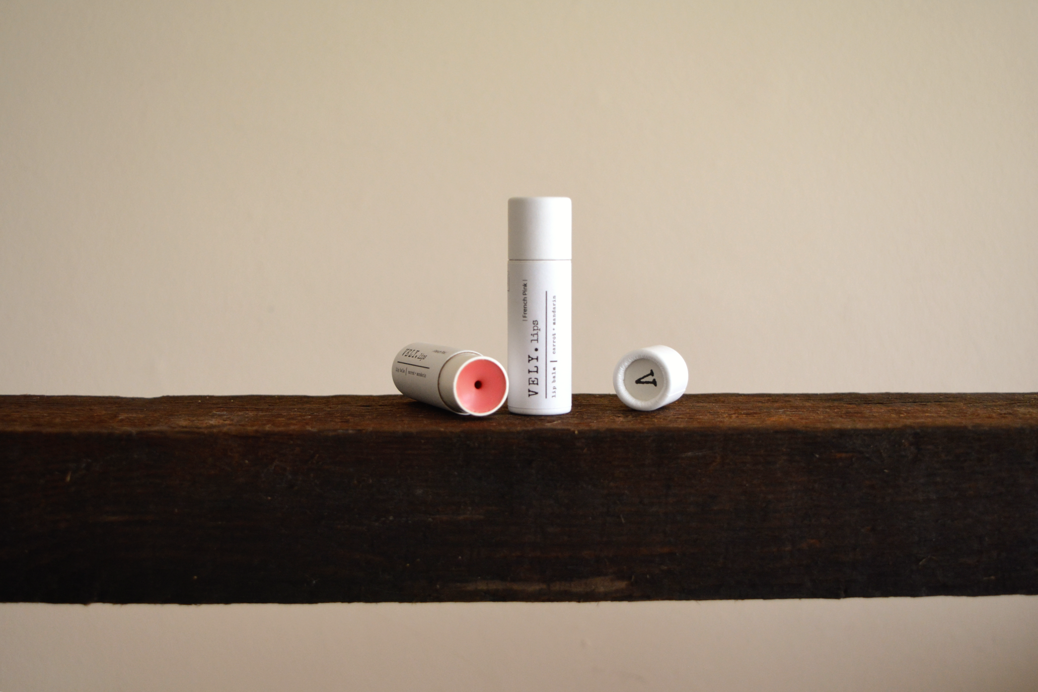 Natural Vegan Tinted Lip Balm "French Pink"