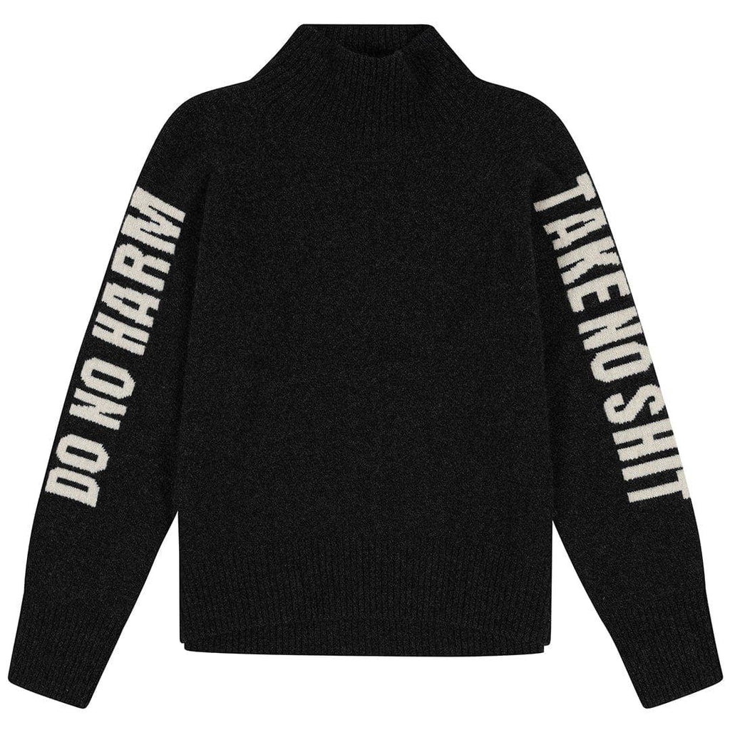 Do No Harm Take No Shit Merino Funnel Jumper