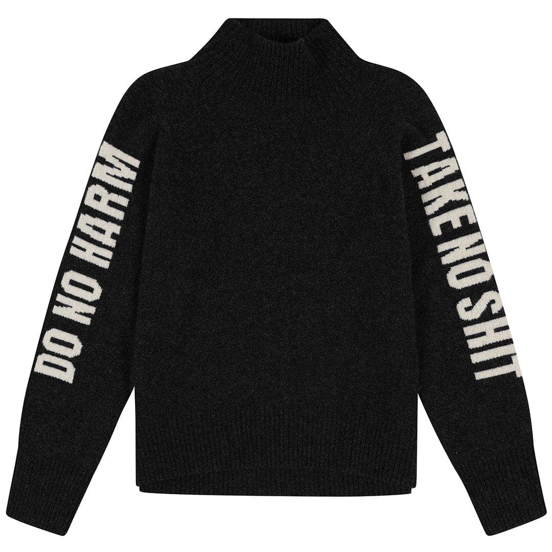 Do No Harm Take No Shit Merino Funnel Jumper