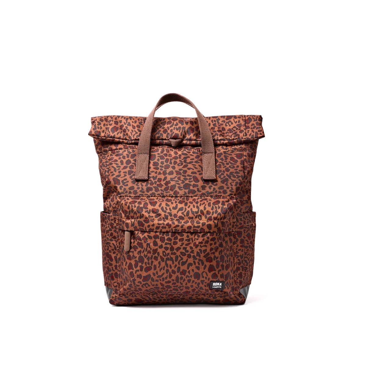 Medium Canfield Roll Top Backpack in Mini Leopard
