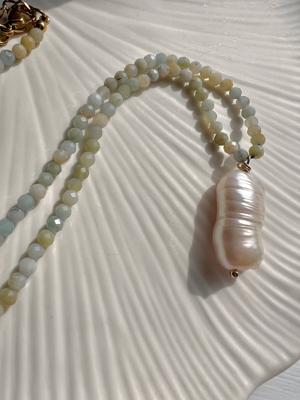 Baroque Pearl Beaded Necklace