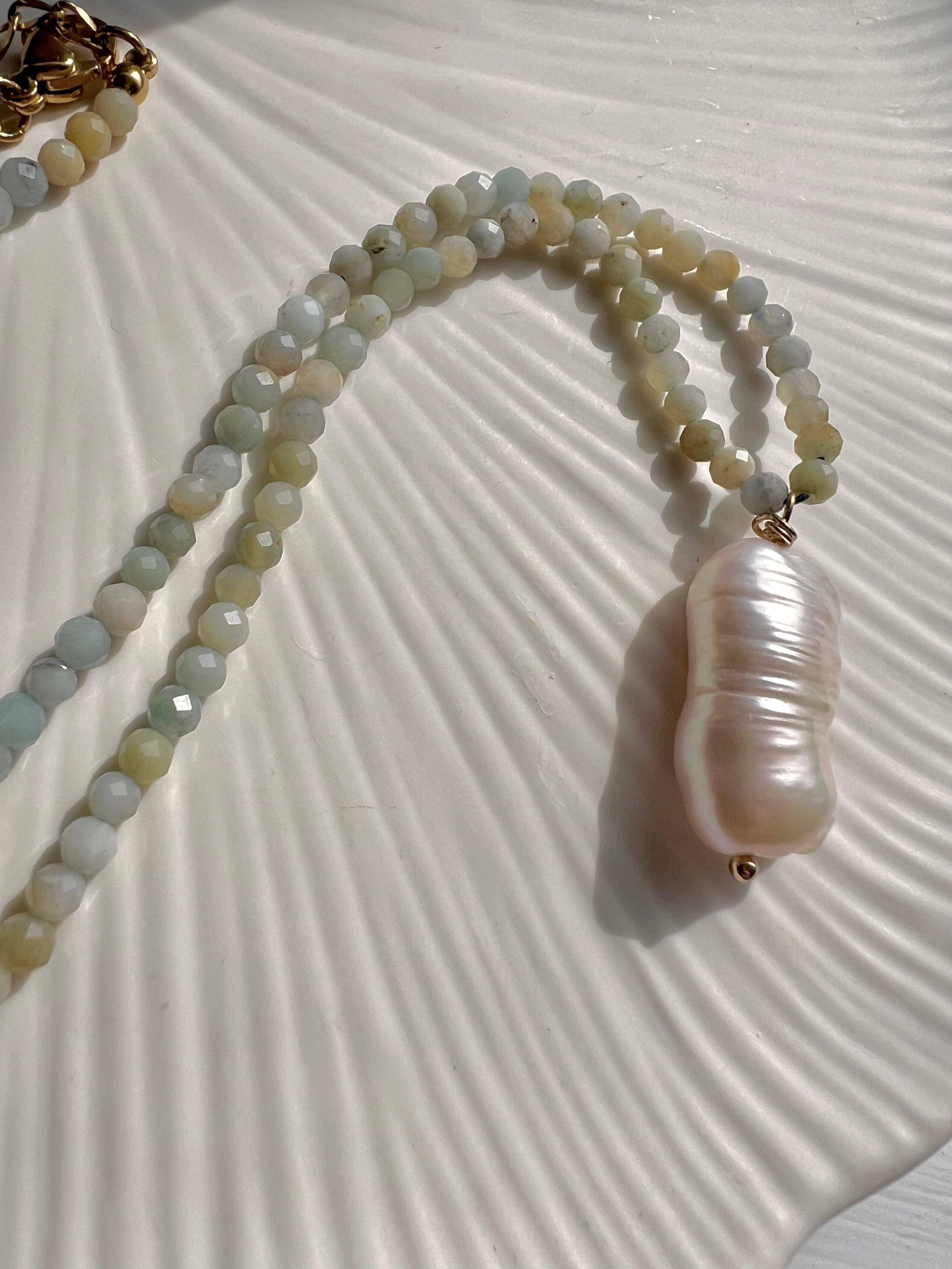 Baroque Pearl Beaded Necklace