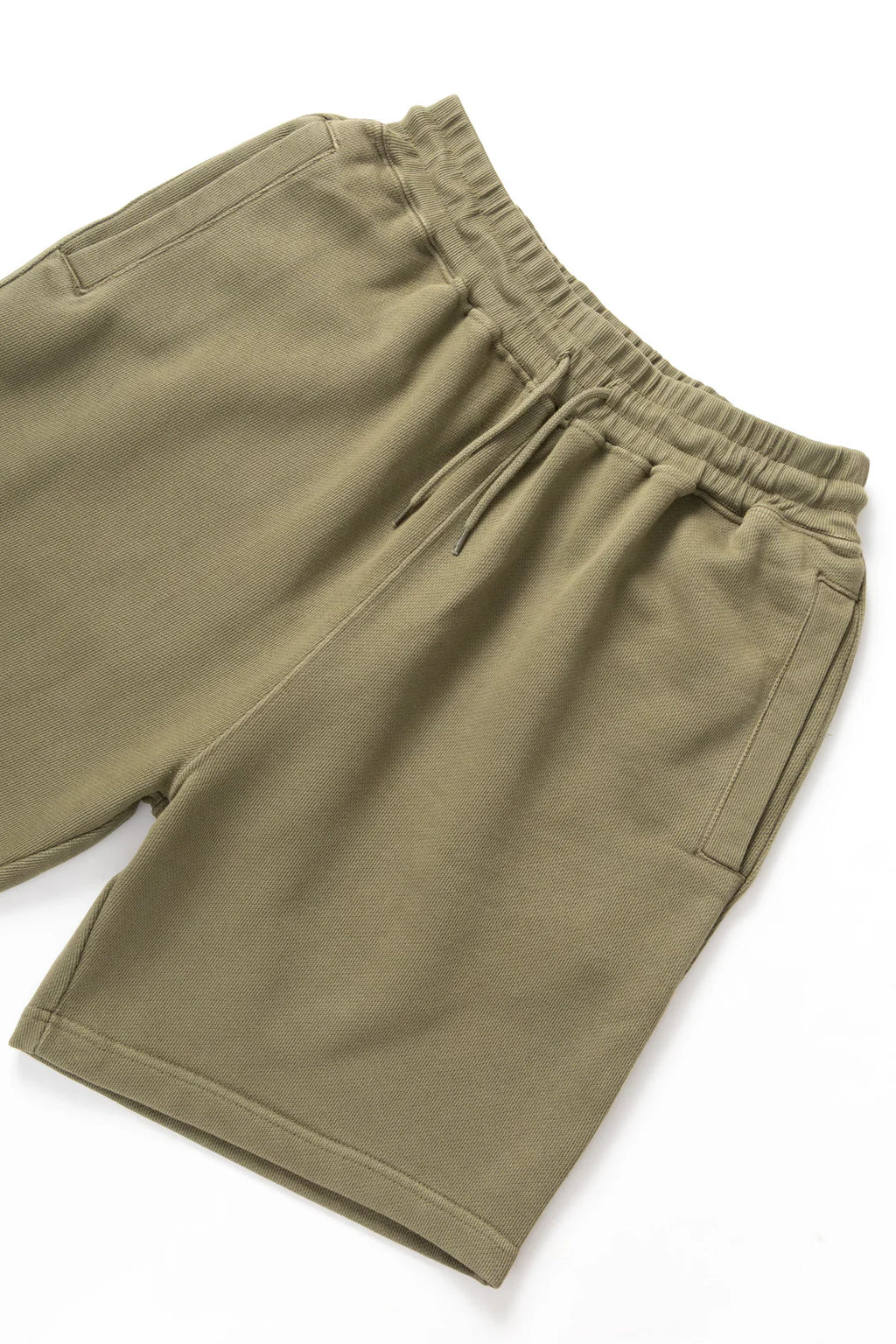 Olive Loopback Sweat Shorts