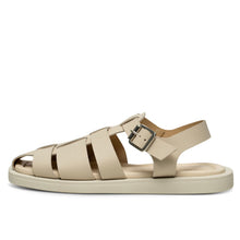 Krista Off White Fisherman Leather Sandal
