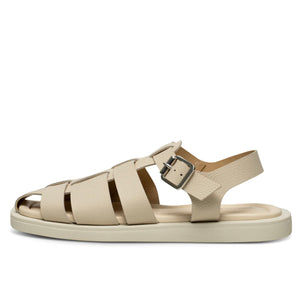 Krista Off White Fisherman Leather Sandal