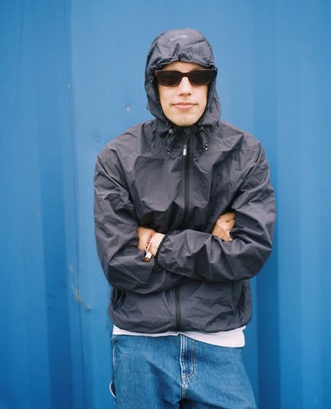 Navy Romo Rain Jacket