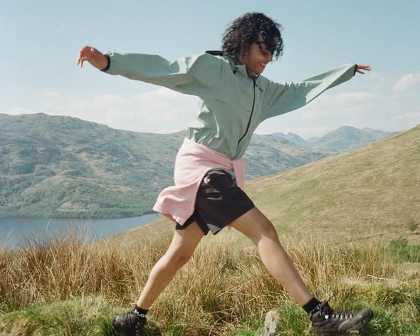 Navy Romo Rain Jacket