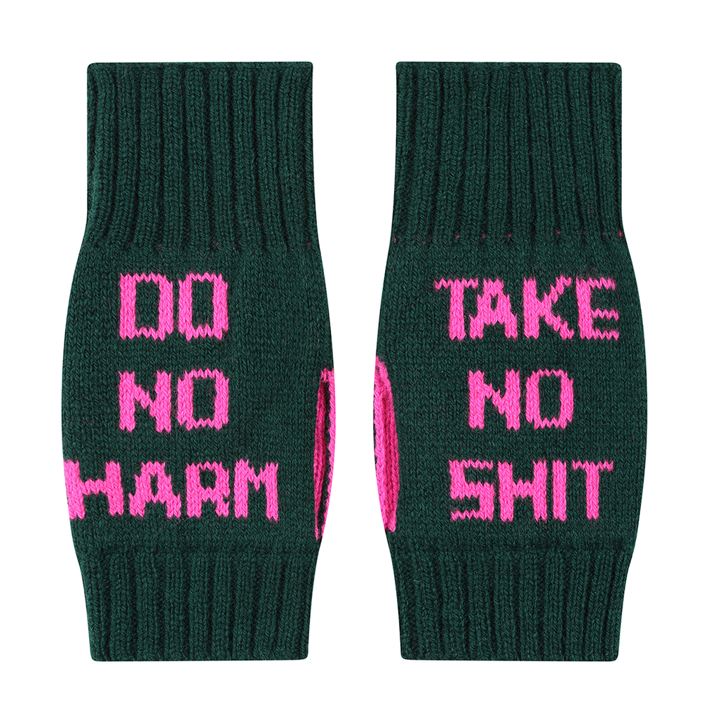 Do No Harm Take No Shit Wrist Warmers