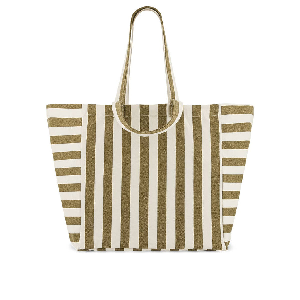 Olive Stripes Elisa Tote Bag