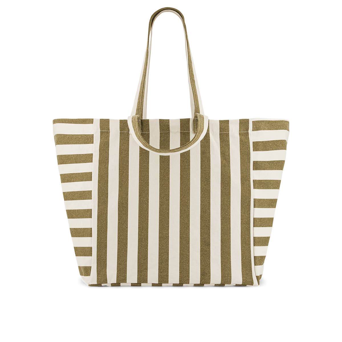 Olive Stripes Elisa Tote Bag