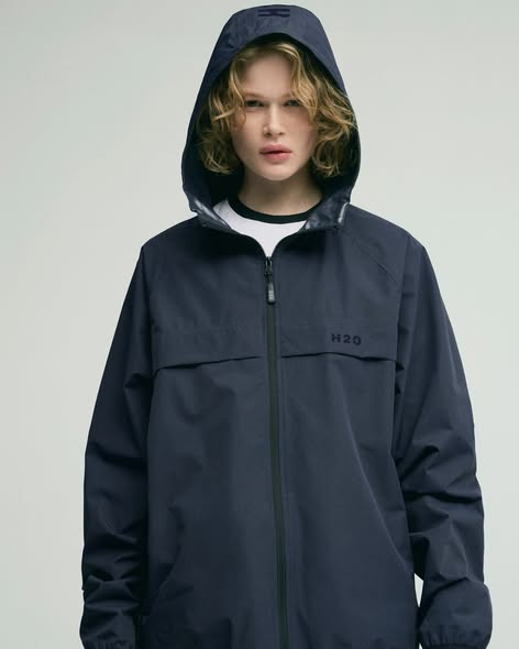 Navy Romo Rain Jacket
