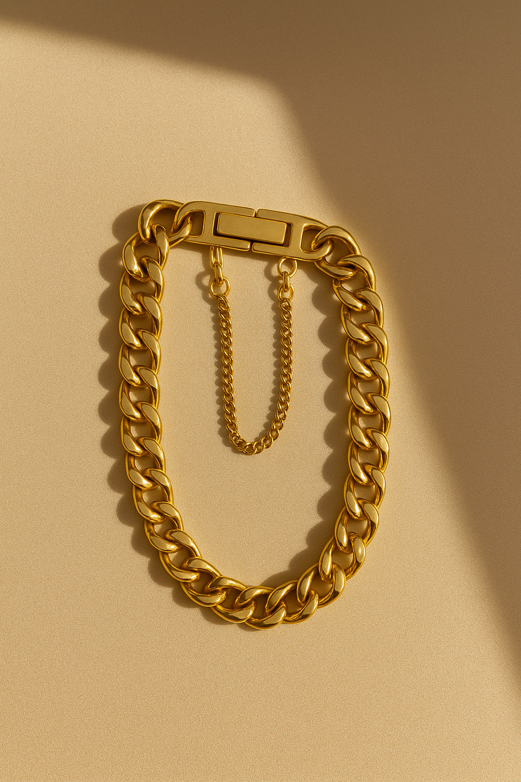 Gold Plated Link Chain Bracelet