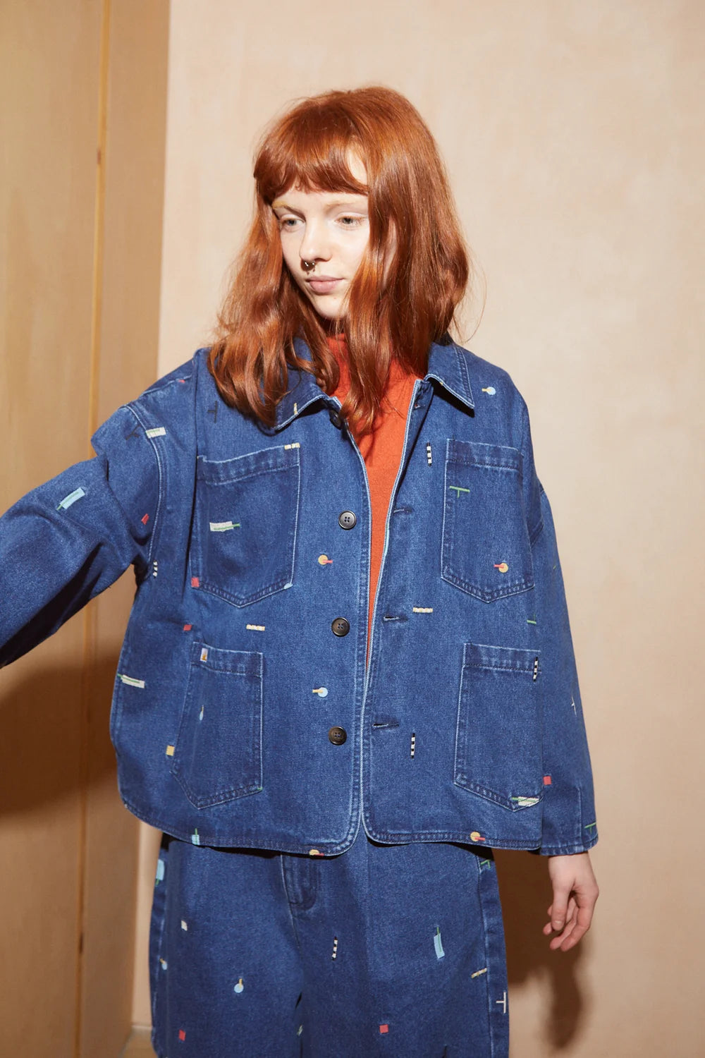 Puzzle Embroidered Carson Chore Coat