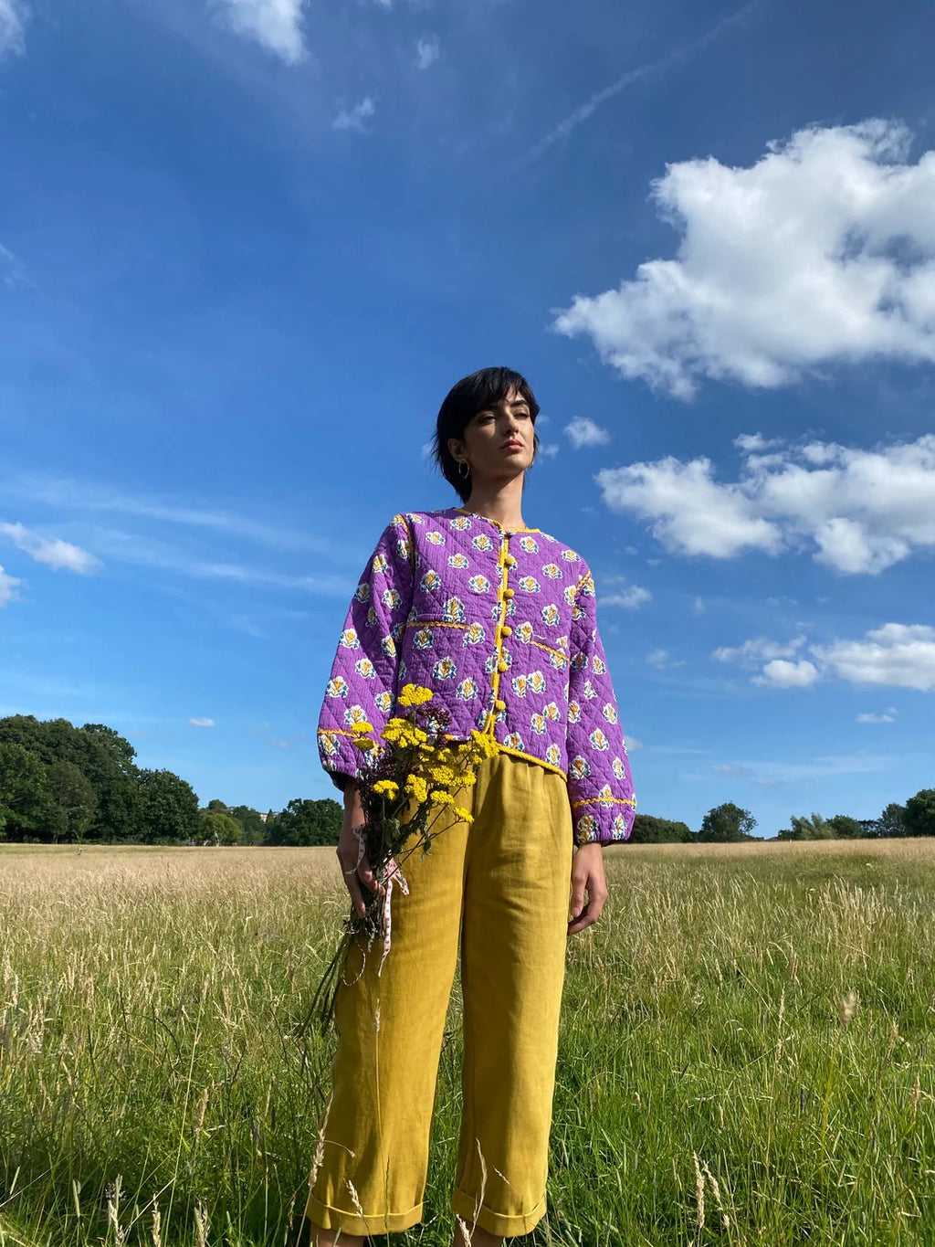 Cotton Drill Pleat Front Trouser- size Large