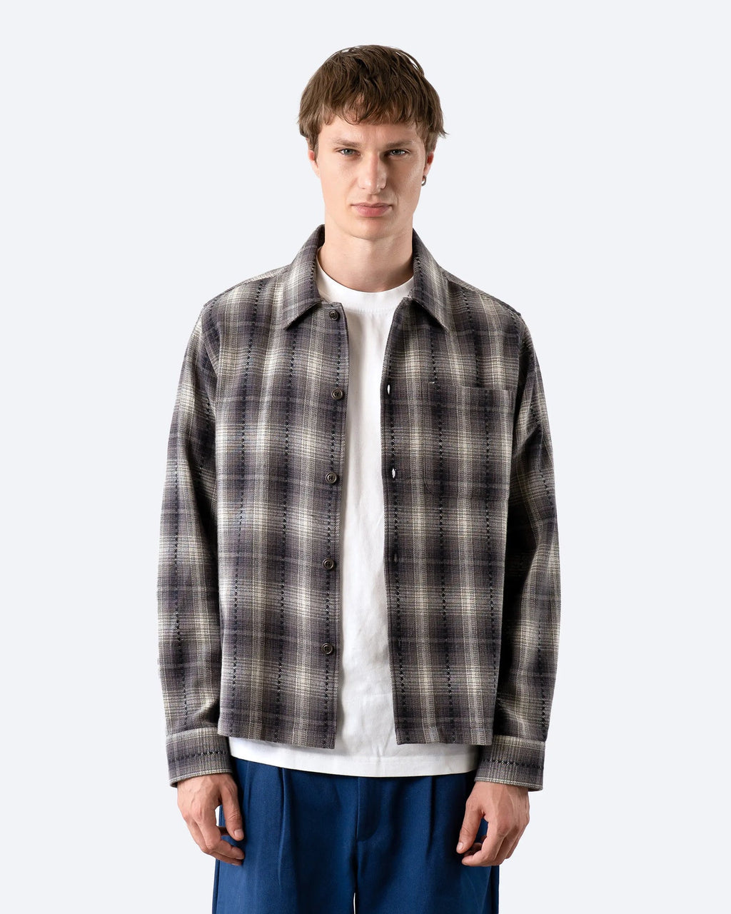 Dark Grey Kali Check Busey Shirt