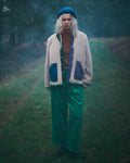 Colour Block Shearling Jacket